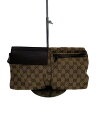【中古】GUCCI◆ウエストバッグ_GGキャンバス/キャンバス/BRW【バッグ】