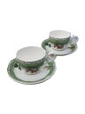 【中古】Noritake◆カップ&ソーサー/2客セット/WHT/primachina【キッチン用品】