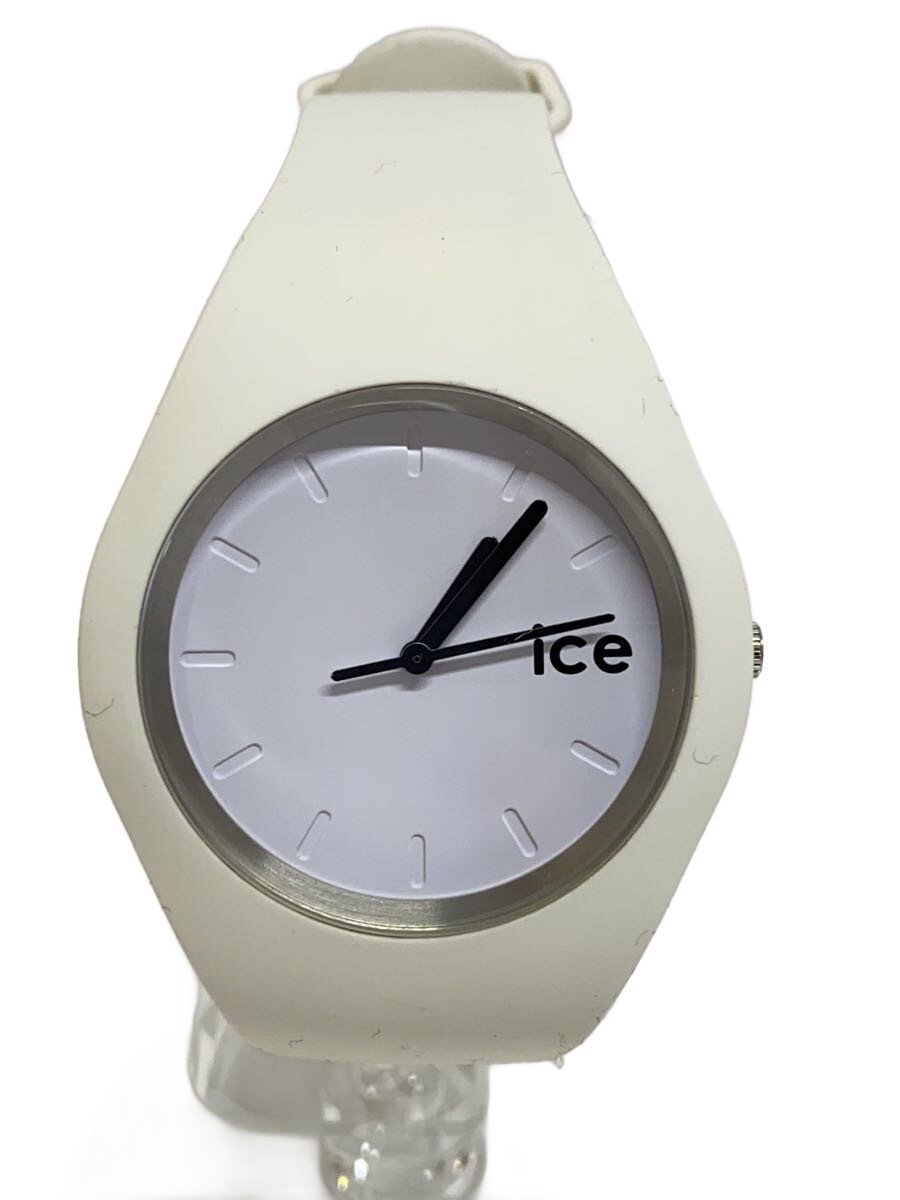 【中古】ice watch◆クォーツ腕時計/アナログ/--/WHT/WHT【服飾雑貨他】