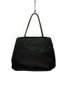 【中古】PRADA◆変色有/トートバッグ/ナイロン/KHK/無地【バッグ】