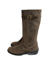 【中古】RALPH LAUREN◆ブーツ/US7.5/BRW/レザー/ALW83001【シューズ】