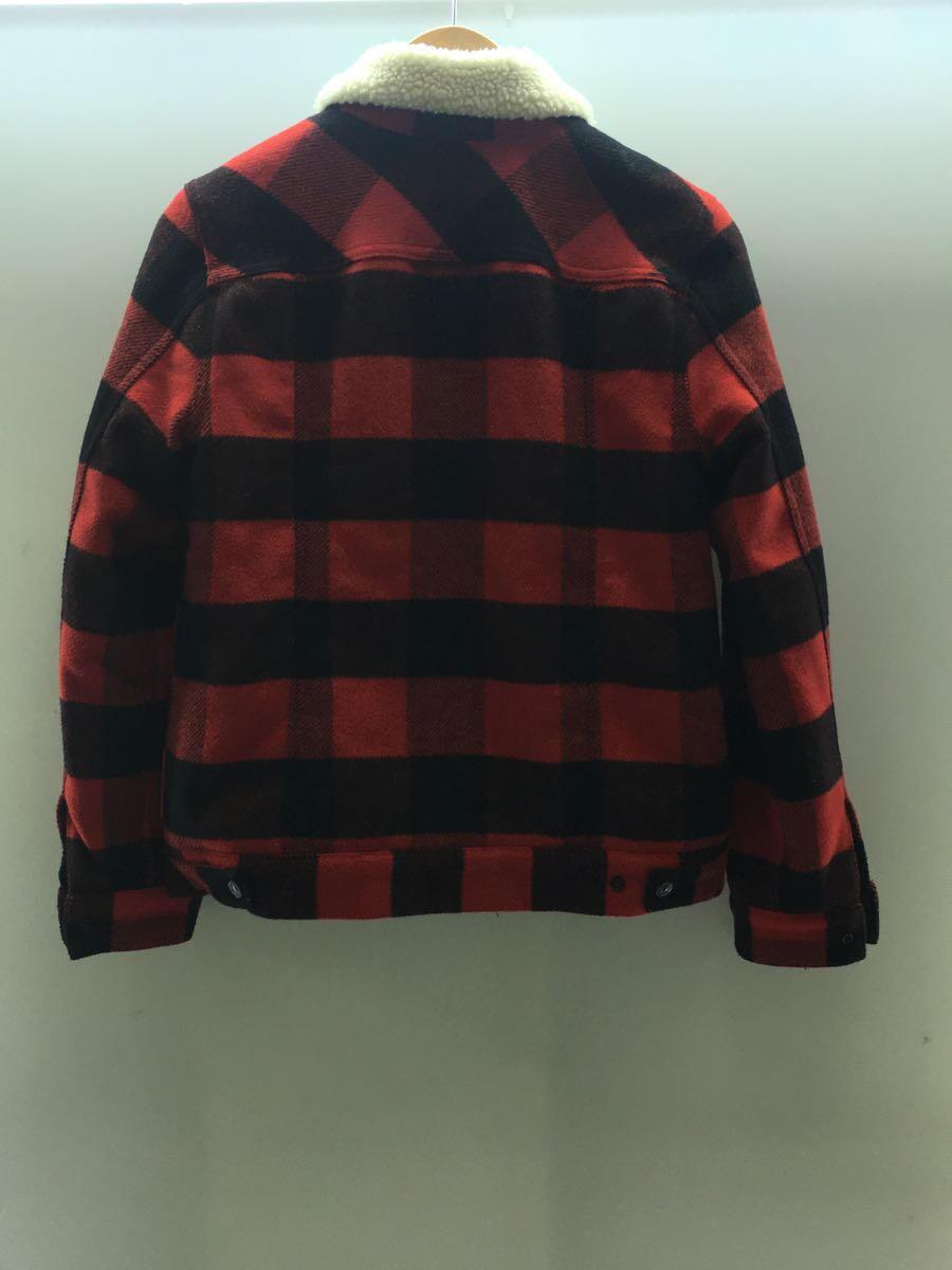 【中古】Levi’s◆裏地ボア/ジャケット/S/ポリエステル/RED/チェック/28209-0000【レディースウェア】 2