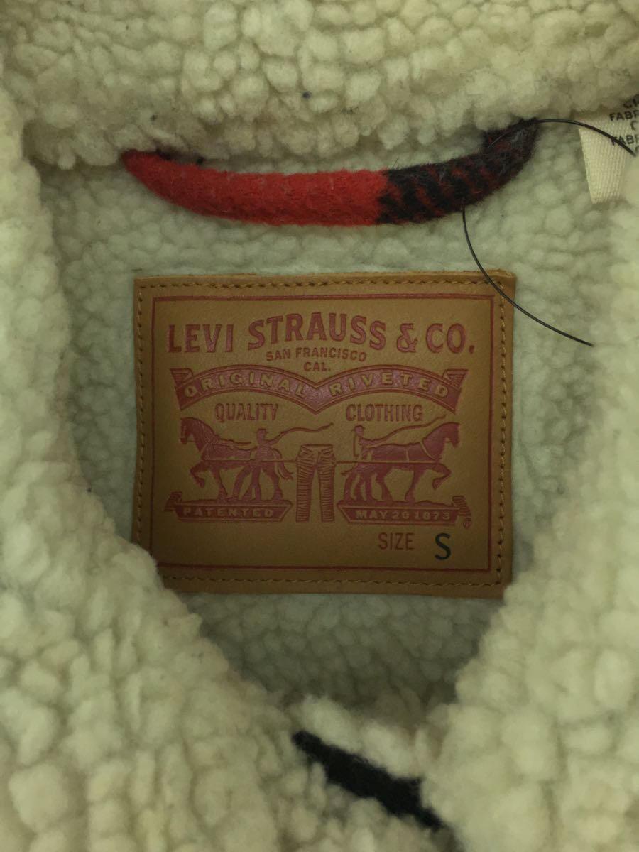 【中古】Levi’s◆裏地ボア/ジャケット/S/ポリエステル/RED/チェック/28209-0000【レディースウェア】 3