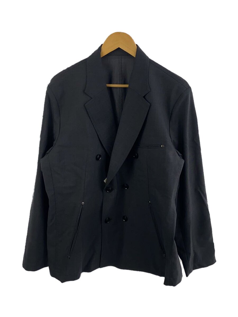 COGNOMEN◆MANAGER DOUBLE BREASTED JACKET/L/ポリエステル/GRY/UN-JK-M02
