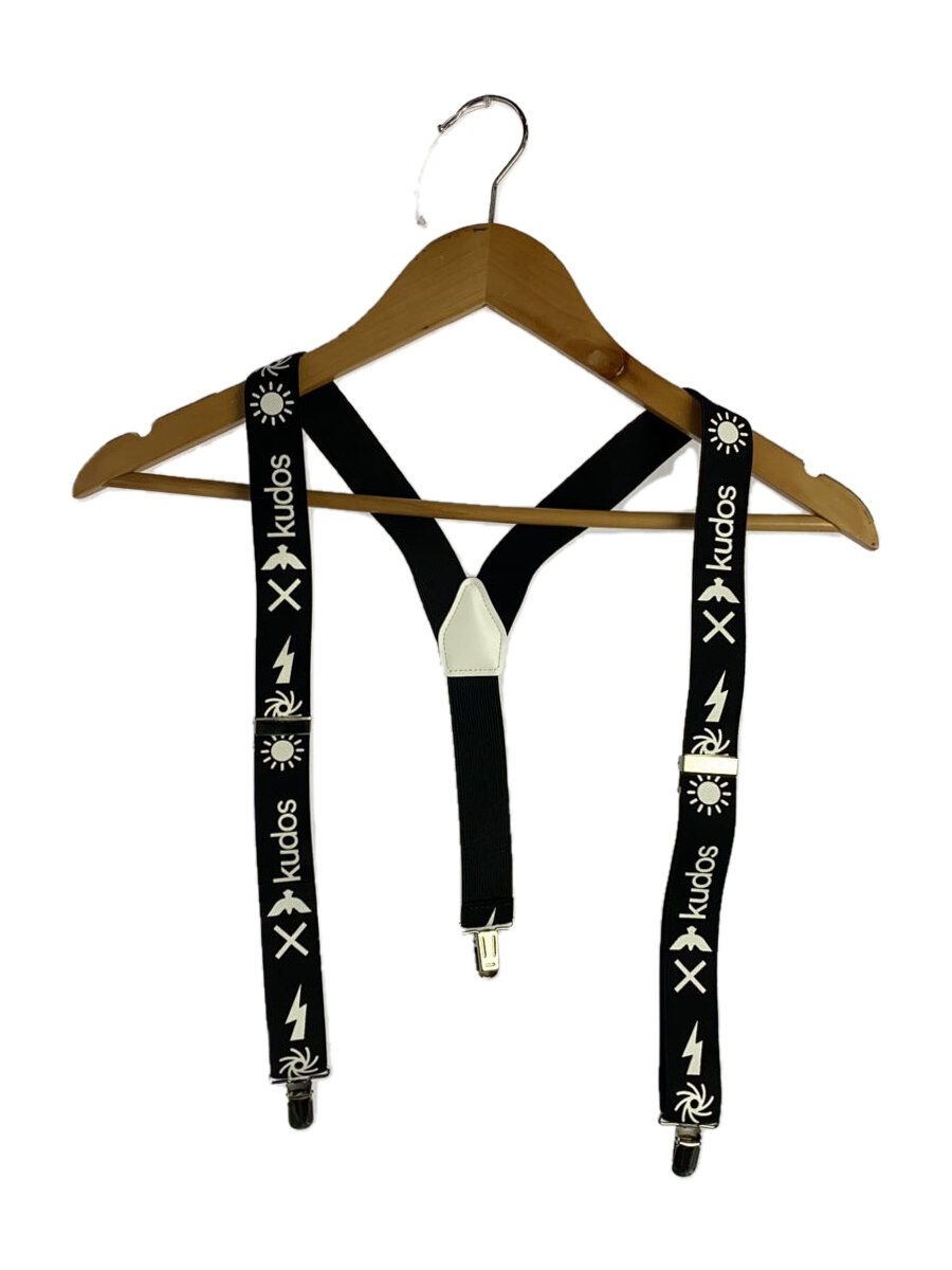 【中古】kudos◆服飾雑貨/--/BLK/総柄/メンズ/サスペンダー【服飾雑貨他】