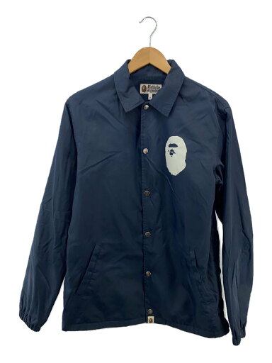 【中古】A BATHING APE◆コーチジャケット/M/ナイロン/NVY/001GDD201001X/襟汚れ有【メンズウェア】 【中古】A BATHING APE◆コーチジャケット/M/ナイロン/NVY/001GDD201001X/襟汚れ有【メンズウェア】