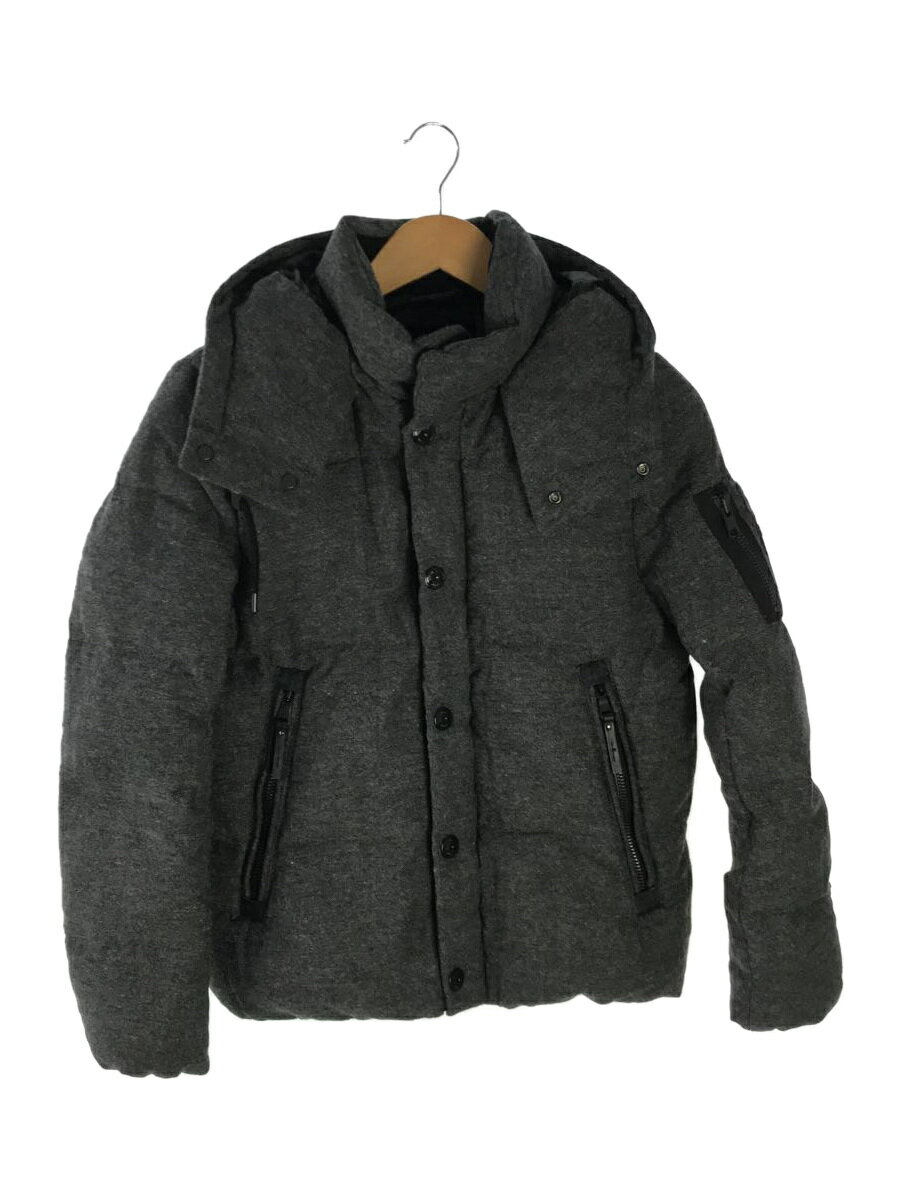 【中古】nano universe◆ダウンジャケット/S/ウール/GRY/18AW/WOOL G2 DOWN JACKET/西川ダウン【メンズウェア】