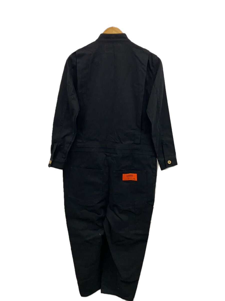 【中古】UNIVERSAL OVERALL◆オールインワン/FREE/コットン/BLK/無地/U932814JN【メンズウェア】