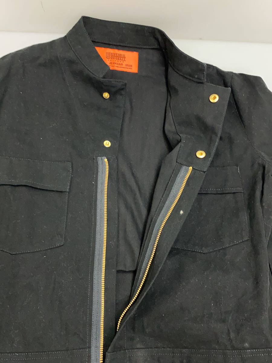【中古】UNIVERSAL OVERALL◆オールインワン/FREE/コットン/BLK/無地/U932814JN【メンズウェア】