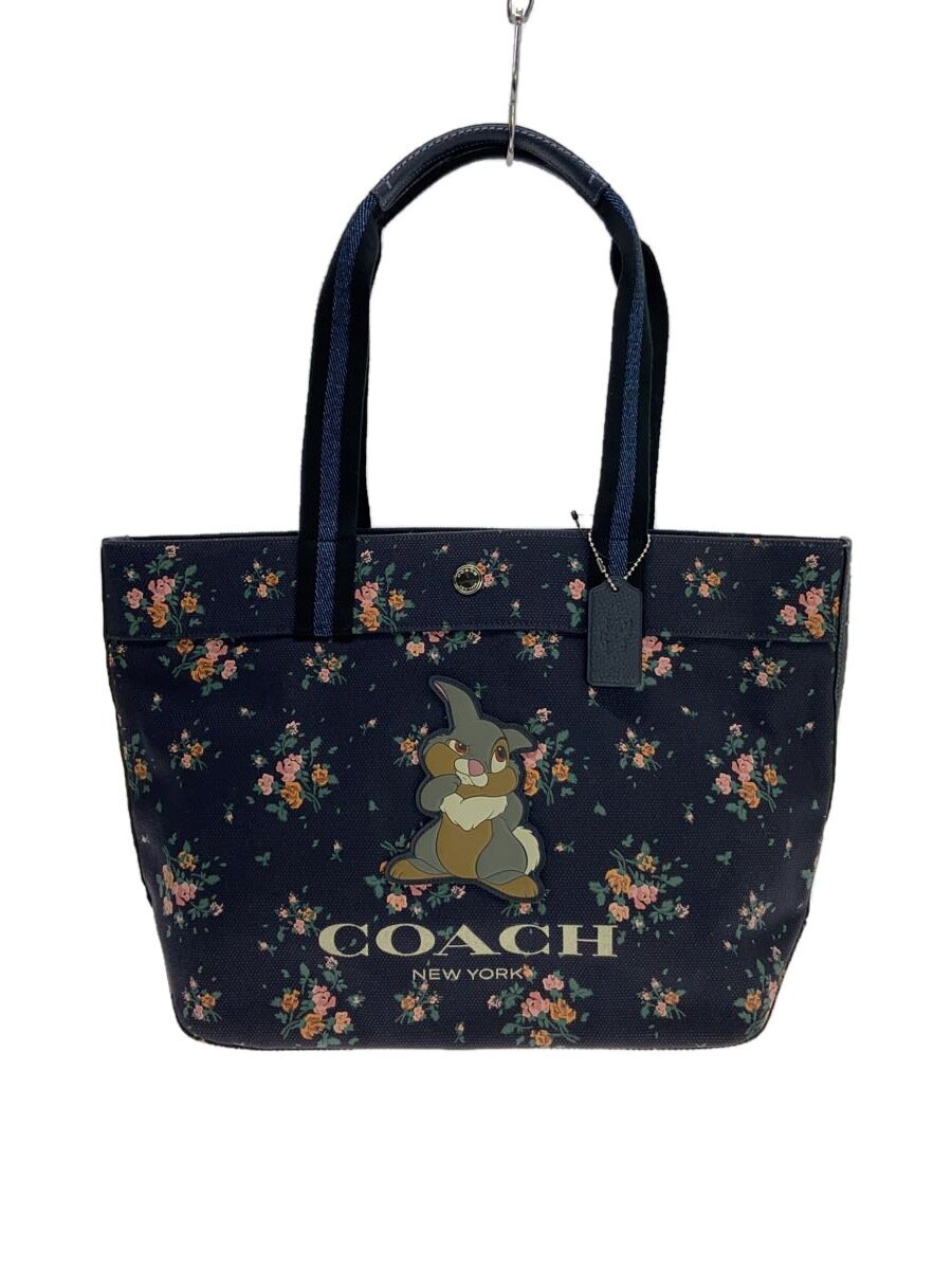 超美品 COACH トートバッグ キャンバス 花柄 黒ネイビー 大容量 A4 楽天市場】コーチ フラワー トート（バッグ｜バッグ・小物・ブランド