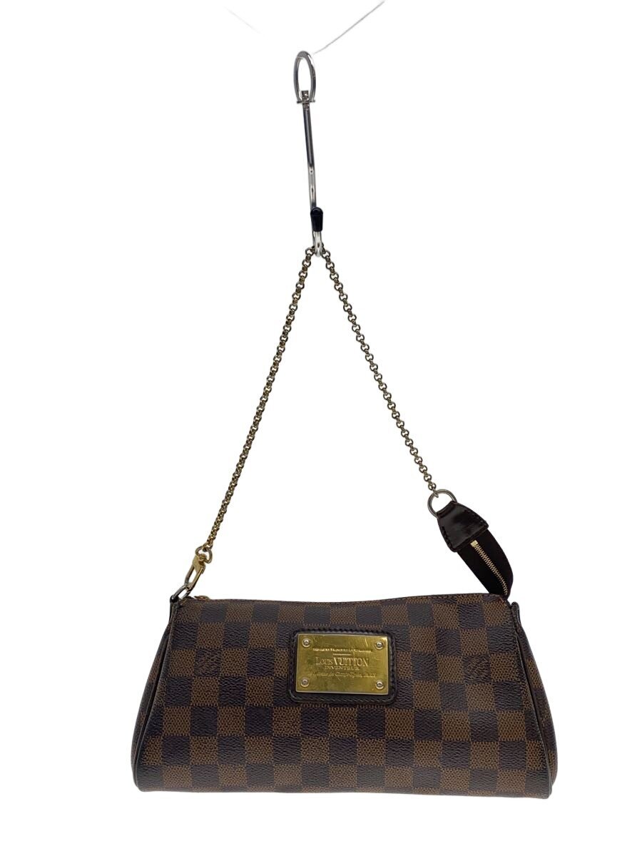 LOUIS VUITTON - 【中古】LOUIS VUITTON◆エヴァ_ダミエ・エベヌ/PVC/BRW【バッグ】