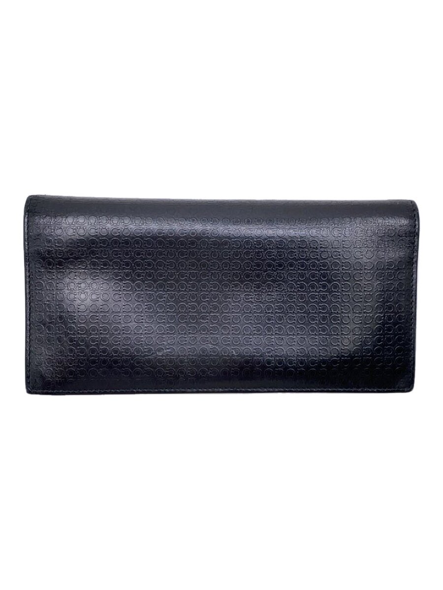 【中古】Salvatore Ferragamo◆長財布/レザー/BLK/メンズ/IY-669151【服飾雑貨他】