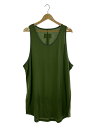 【中古】CVTVLIST◆22SS/ロングタンクトップ/1/コットン/GRN/2201080306/タグ付【メンズウェア】