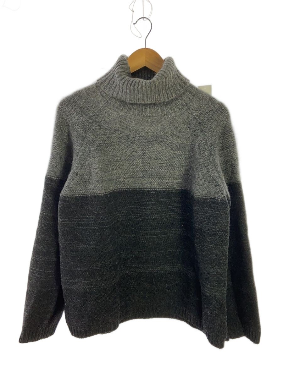 【中古】amachi.◆グラデーションニット/ニット・セーター/5/ウール/GRY/無地/005-K-2【メンズウェア】