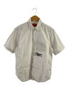 【中古】Supreme◆半袖シャツ/S/コットン/WHT/ストライプ【メンズウェア】(4)
