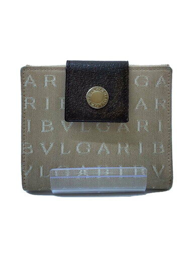 【中古】BVLGARI◆2つ折り財布/--/ベージュ/総柄/レディース【服飾雑貨他】 【中古】BVLGARI◆2つ折り財布/--/ベージュ/総柄/レディース【服飾雑貨他】