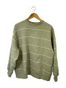 【中古】FARAH◆スウェット/XL/コットン/GRY/ストライプ/FR0302-M3002【メンズウェア】