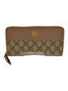 【中古】GUCCI◆ジップアラウンドウォレット_GGマーモ