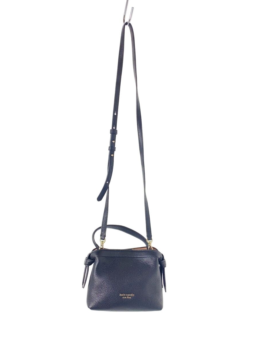 KATE SPADE - 【中古】kate spade new york◆ノット ミニ クロスボディ トート/レザー/BLK/KD067//【バッグ】