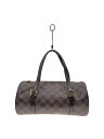 【中古】LOUIS VUITTON◆パピヨン26_ダミエ・エベヌ_BRW/PVC/BRW/チェック【バッグ】