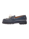 【中古】Jalan Sriwijaya◆ローファー/US5.5/ネイビー/99079//【シューズ】