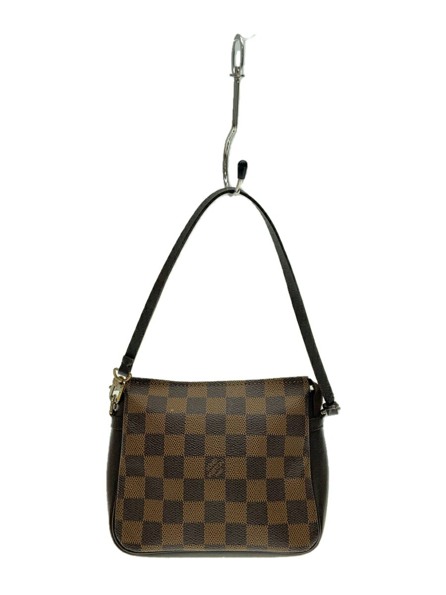 【中古】LOUIS VUITTON◆ダミエ/トゥルースメイクアップ/ショルダーバッグ/レザー/ブラウン/総柄/N51982【バッグ】