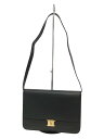【中古】Christian Dior◆OLD/ドーリーレザー/コールド金具/フランス製/ショルダーバッグ/レザー/ブラック//【バッグ】