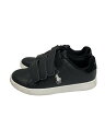 【中古】POLO RALPH LAUREN◆キッズ靴/17cm/スニーカー/BLK【キッズ】