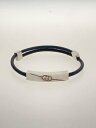 【中古】GUCCI◆ダイアゴナルインターロッキングGブレスレット/--/SLV/レディース//【服飾雑貨他】