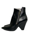 【中古】SAINT LAURENT◆ブーティ/35/BLK/レザー【シューズ】