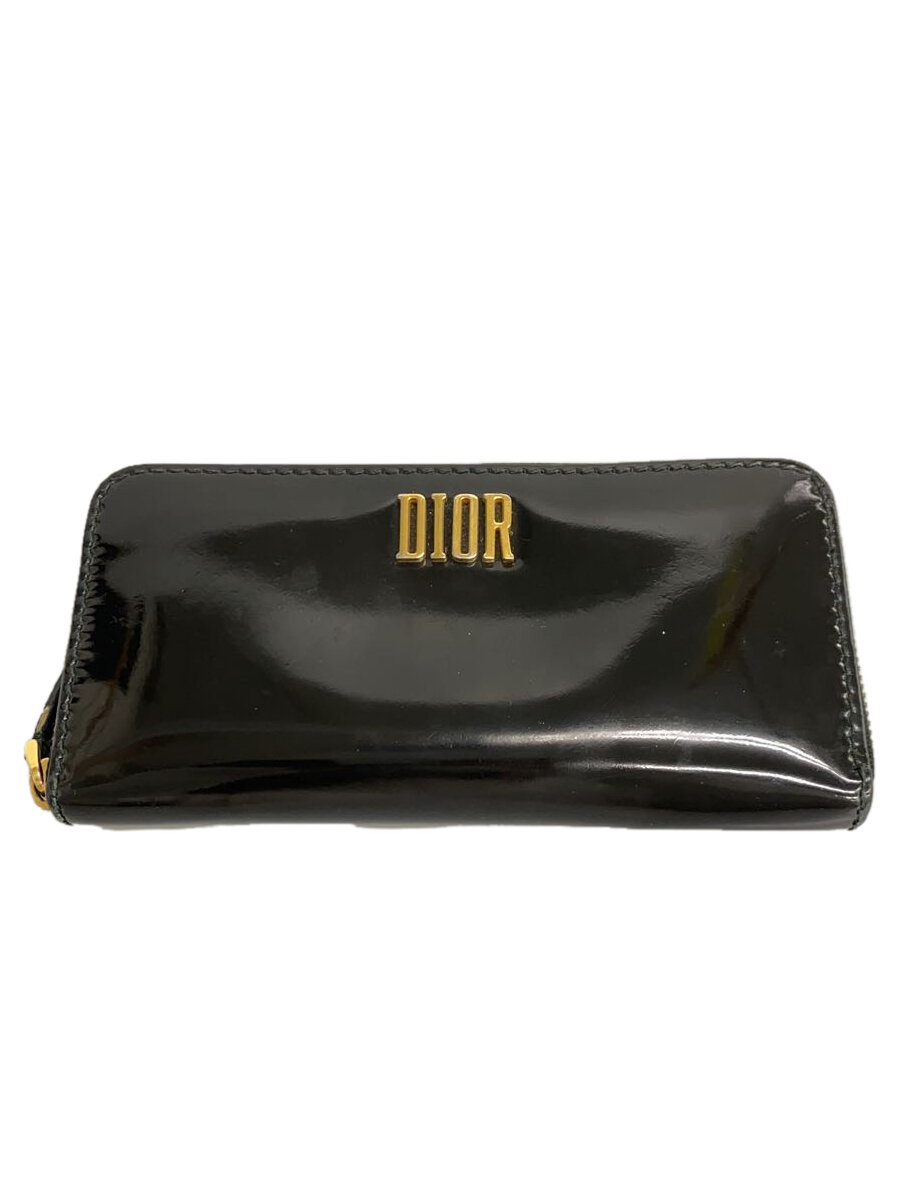 【中古】Christian Dior◆長財布/レザー/BLK/レディース/03-MA-0197//【服飾雑貨他】