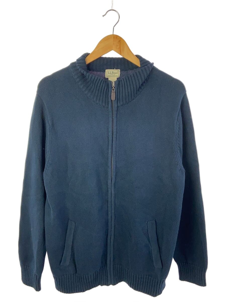 【中古】L.L.Bean◆カーディガン(厚手)/L/コットン/NVY【メンズウェア】