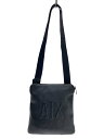 【中古】ARMANI EXCHANGE◆ショルダーバッグ/レザー/BLK/無地【バッグ】(4)