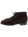 【中古】CROCKETT&JONES◆チャッカブーツ/UK9.5/ブラウン/スウェード/9706【シューズ】