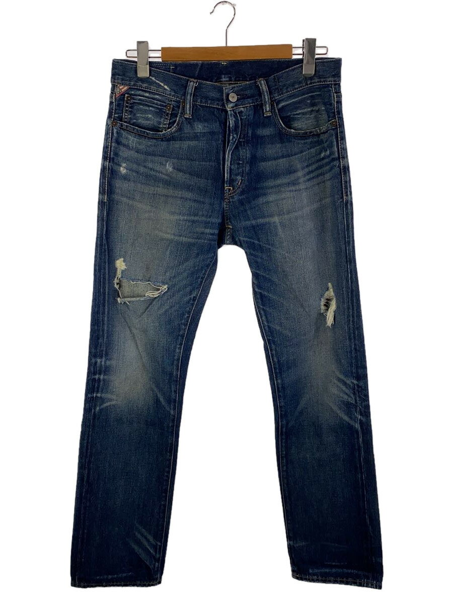 【中古】Denim Supply Ralph Lauren◆ストレートパンツ/33/コットン/NVY/無地【メンズウェア】