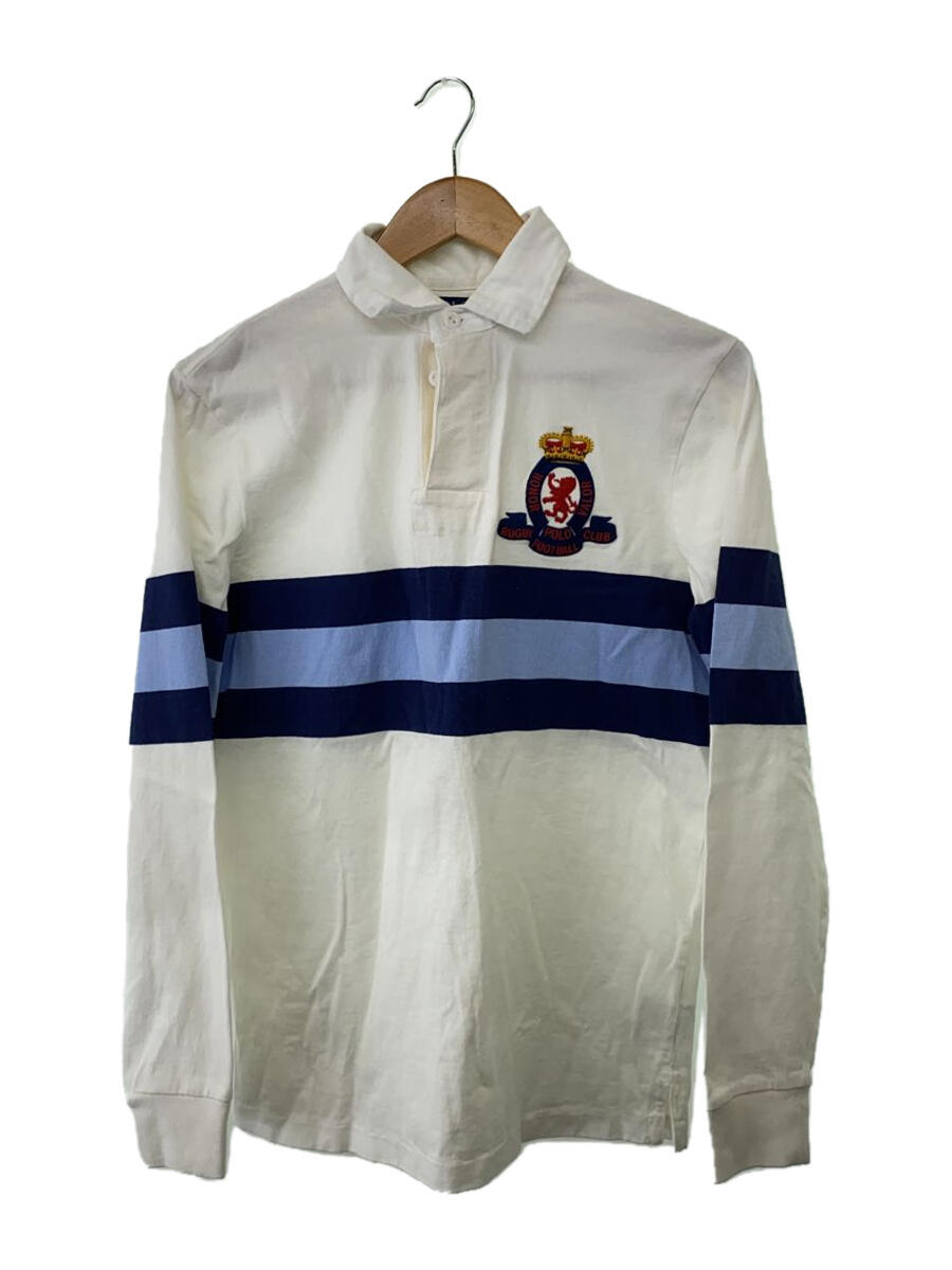 【中古】POLO RALPH LAUREN◆ポロシャツ/XS/コットン/WHT//【メンズウェア】