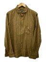 【中古】LOST CONTROL◆長袖シャツ/3/リネン/茶/無地/L20A2-2014//【メンズウェア】