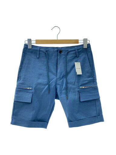 【中古】AKM◆ショートパンツ/S/コットン/BLU/P125【メンズウェア】 【中古】AKM◆ショートパンツ/S/コットン/BLU/P125【メンズウェア】