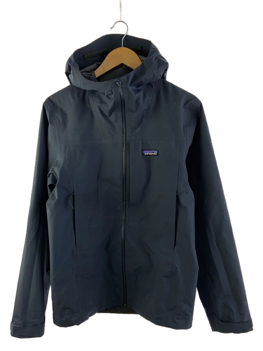 【中古】patagonia◆マウンテンパーカ/S/ポリエステル/NVY/無地/85140/ボルダー・フォーク・レインジャケット【メンズウェア】