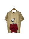 【中古】MARC JACOBS◆THE SNOOPY T-SHIRT/Tシャツ/M/コットン/ベージュ/4P3RTP001C01-102【メンズウェア】