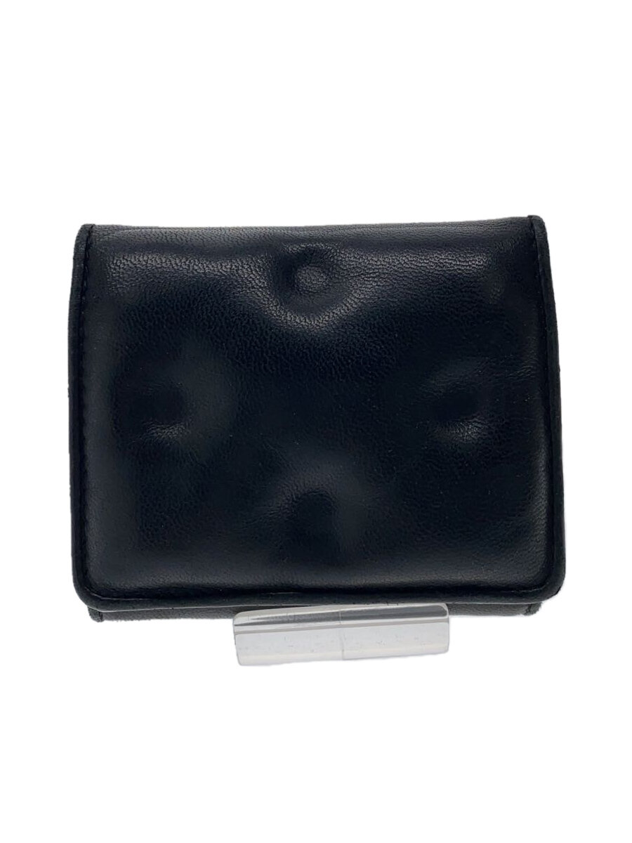 【中古】Maison Margiela◆3つ折り財布/レザー/BLK/メンズ/S56UI0138【服飾雑貨他】