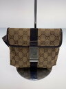 【中古】GUCCI◆ウエストバッグ_GGキャンバス/キャンバス/BRW【バッグ】