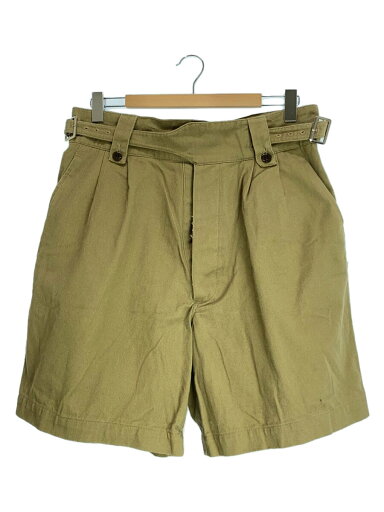 【中古】MILITARY◆ショートパンツ/4/コットン/KHK/無地//【メンズウェア】 【中古】MILITARY◆ショートパンツ/4/コットン/KHK/無地//【メンズウェア】