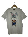【中古】drew house◆半袖シャツ/S/コットン/ホワイト/アニマル【メンズウェア】(4)