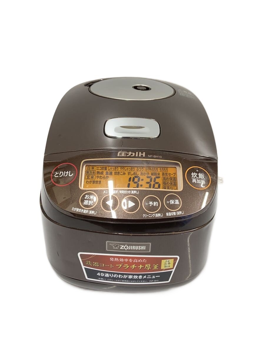 【中古】ZOJIRUSHI◆炊飯器 極め炊き NP-BH10-TA [ブラウン]【家電・ビジュアル・オーディオ】