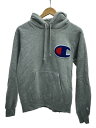 【中古】Champion◆パーカー/M/コットン/C3-E127 デカワッペンロゴ【レディースウェア】