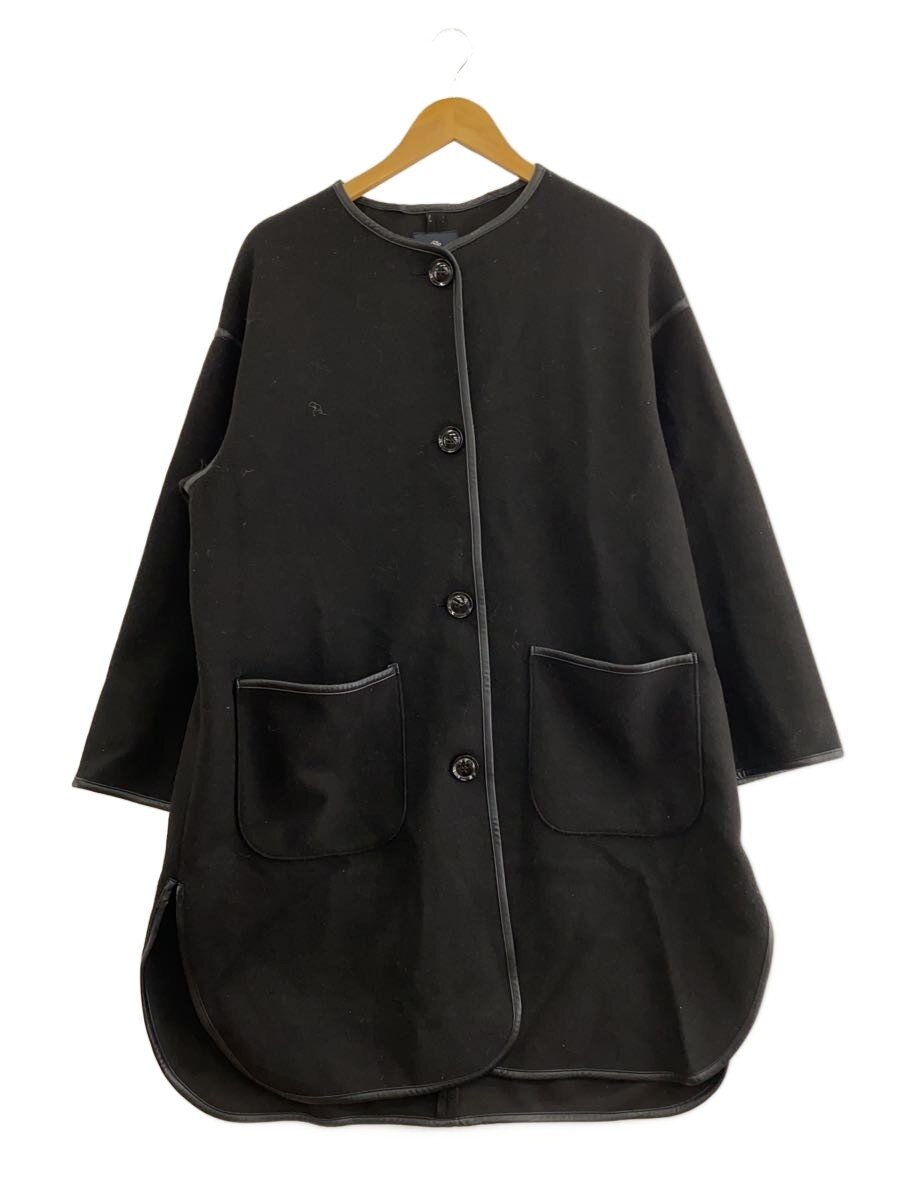 【中古】nano universe◆パイピングコート/FREE/ポリエステル/BLK/無地/673-1211009【レディースウェア】 jumblestore-38518917 2nd STREET 楽天市場店 パッケージ画像