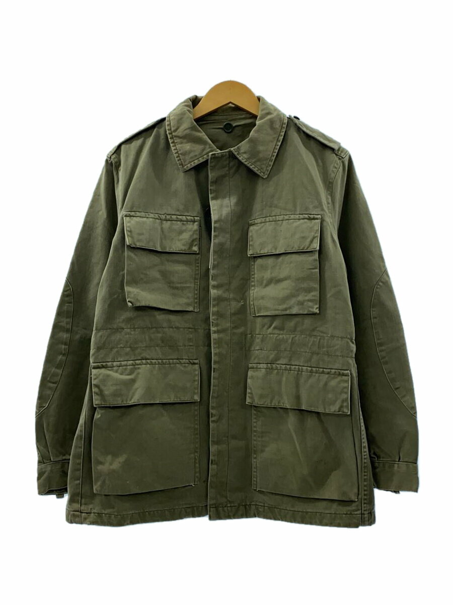 【中古】MILITARY◆ミリタリージャケット/グリーン/無地【メンズウェア】
