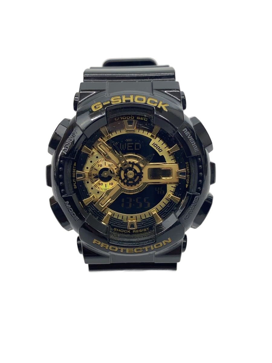 【中古】CASIO◆クォーツ腕時計・G-SHOCK/デジアナ/ラバー/BLK/BLK【服飾雑貨他】
