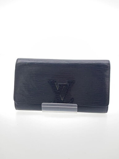 【中古】LOUIS VUITTON◆ポルト・フォイユ・ルイーズ_エピ_BLK/レザー/BLK/無地/メンズ【服飾雑貨他】 【中古】LOUIS VUITTON◆ポルト・フォイユ・ルイーズ_エピ_BLK/レザー/BLK/無地/メンズ【服飾雑貨他】